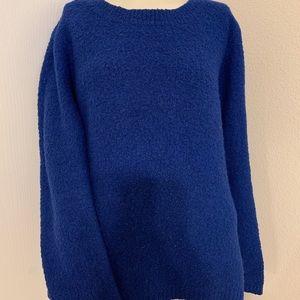 Blue Fluffy Sweater